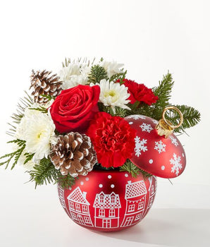 christmas village bouquet